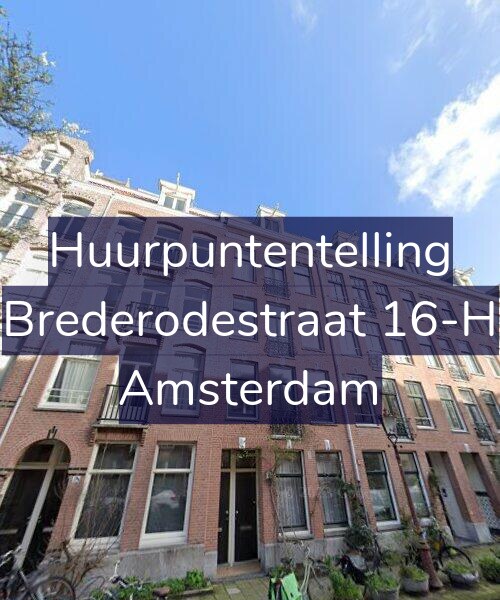 Foto gevel Huurpuntentelling voor Brederodestraat 16-H, Amsterdam
