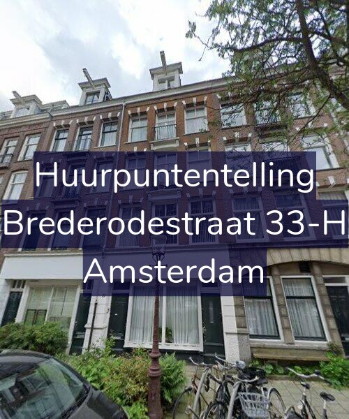 Foto gevel Huurpuntentelling voor Brederodestraat 33-H, Amsterdam