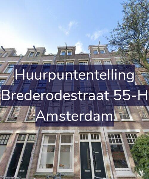 Foto gevel Huurpuntentelling voor Brederodestraat 55-H, Amsterdam