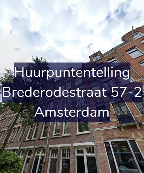 Foto gevel Huurpuntentelling voor Brederodestraat 57-2, Amsterdam