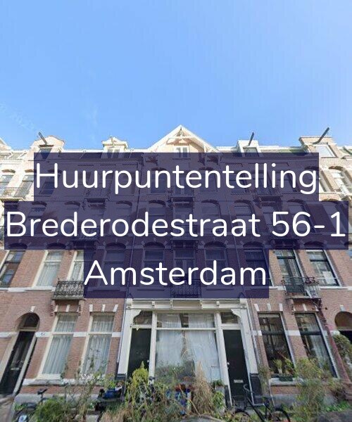 Foto gevel Huurpuntentelling voor Brederodestraat 56-1, Amsterdam