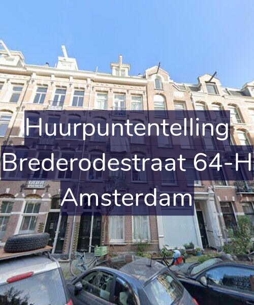 Foto gevel Huurpuntentelling voor Brederodestraat 64-H, Amsterdam