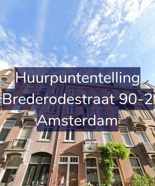 Foto gevel Huurpuntentelling voor Brederodestraat 90-2, Amsterdam
