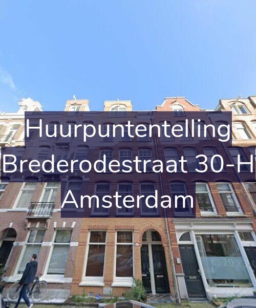 Foto gevel Huurpuntentelling voor Brederodestraat 30-H, Amsterdam