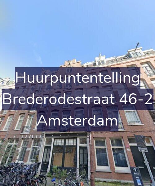 Foto gevel Huurpuntentelling voor Brederodestraat 46-2, Amsterdam