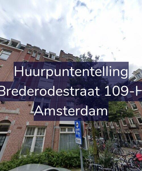 Foto gevel Huurpuntentelling voor Brederodestraat 109-H, Amsterdam