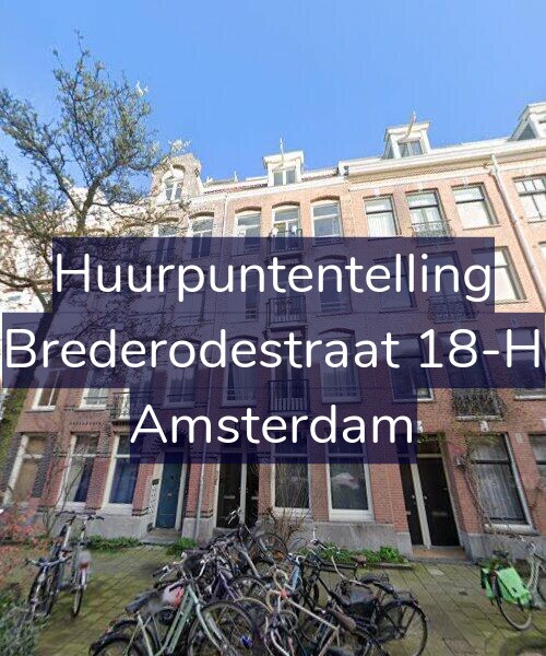Foto gevel Huurpuntentelling voor Brederodestraat 18-H, Amsterdam
