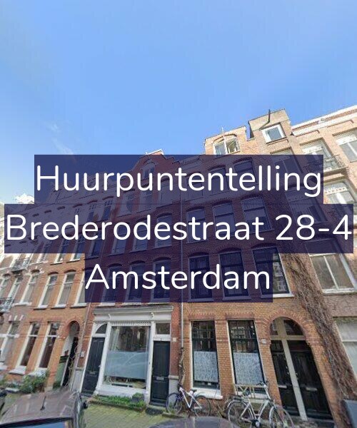Foto gevel Huurpuntentelling voor Brederodestraat 28-4, Amsterdam