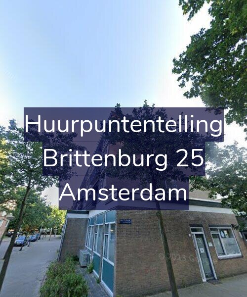 Foto gevel Huurpuntentelling voor Brittenburg 25, Amsterdam