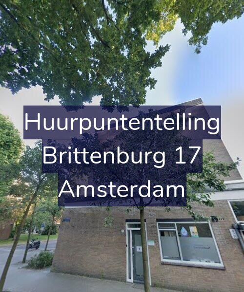 Foto gevel Huurpuntentelling voor Brittenburg 17, Amsterdam