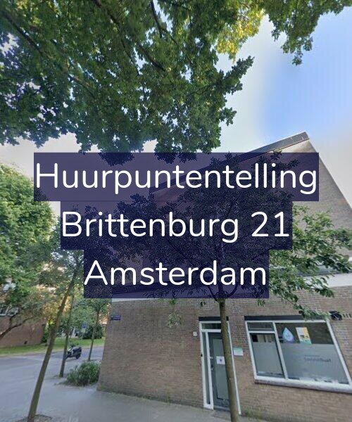 Foto gevel Huurpuntentelling voor Brittenburg 21, Amsterdam