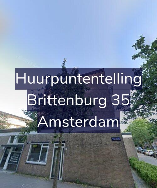 Foto gevel Huurpuntentelling voor Brittenburg 35, Amsterdam