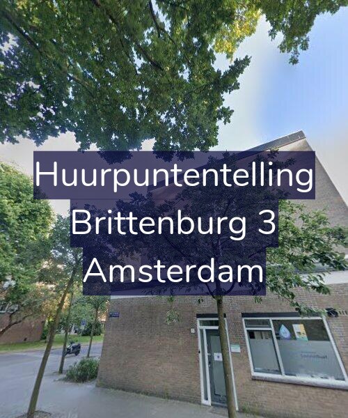 Foto gevel Huurpuntentelling voor Brittenburg 3, Amsterdam