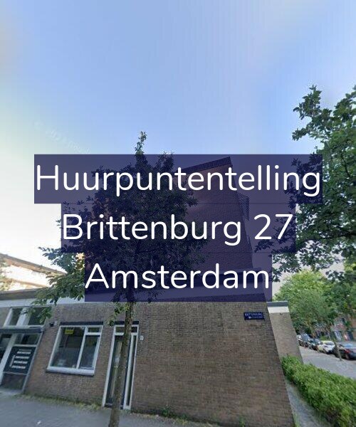 Foto gevel Huurpuntentelling voor Brittenburg 27, Amsterdam