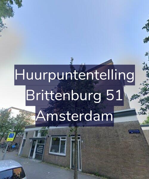 Foto gevel Huurpuntentelling voor Brittenburg 51, Amsterdam