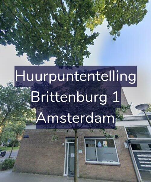 Foto gevel Huurpuntentelling voor Brittenburg 1, Amsterdam