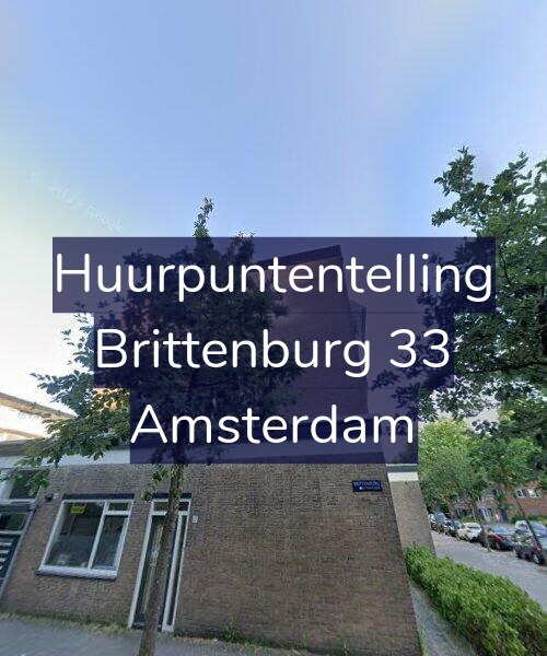 Foto gevel Huurpuntentelling voor Brittenburg 33, Amsterdam