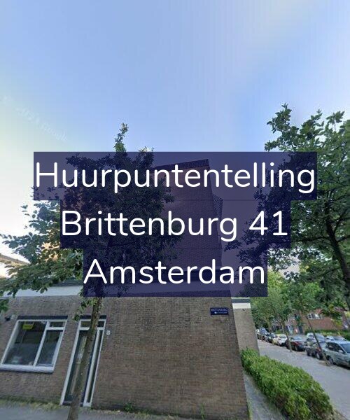 Foto gevel Huurpuntentelling voor Brittenburg 41, Amsterdam