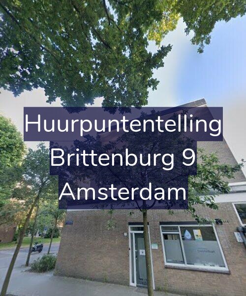 Foto gevel Huurpuntentelling voor Brittenburg 9, Amsterdam