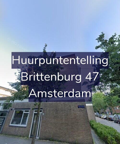 Foto gevel Huurpuntentelling voor Brittenburg 47, Amsterdam