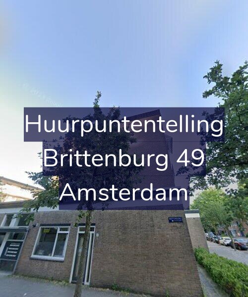 Foto gevel Huurpuntentelling voor Brittenburg 49, Amsterdam