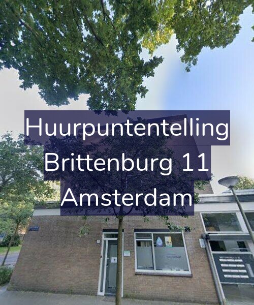 Foto gevel Huurpuntentelling voor Brittenburg 11, Amsterdam