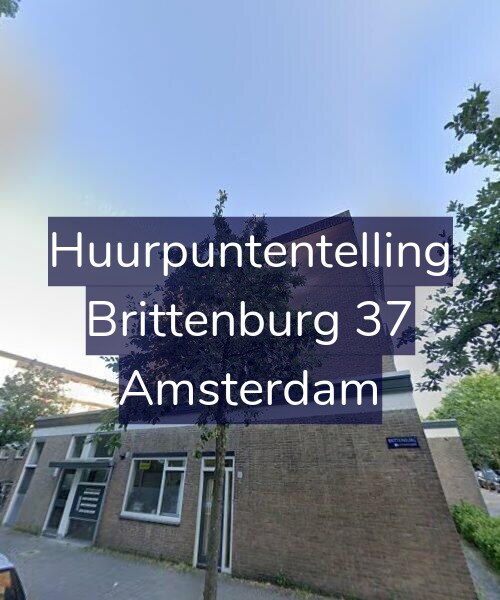 Foto gevel Huurpuntentelling voor Brittenburg 37, Amsterdam