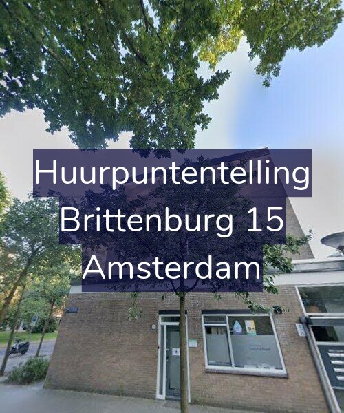 Foto gevel Huurpuntentelling voor Brittenburg 15, Amsterdam