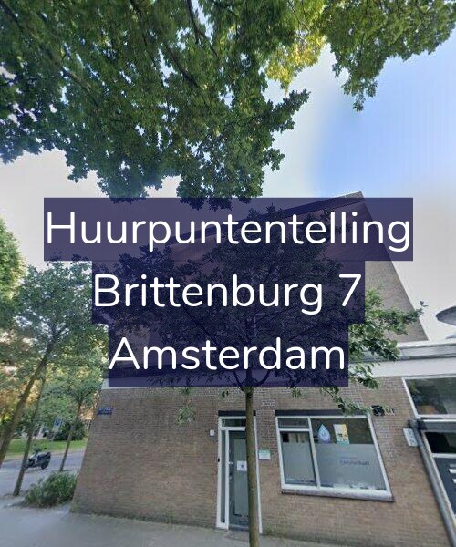 Foto gevel Huurpuntentelling voor Brittenburg 7, Amsterdam