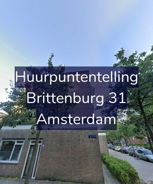 Foto gevel Huurpuntentelling voor Brittenburg 31, Amsterdam