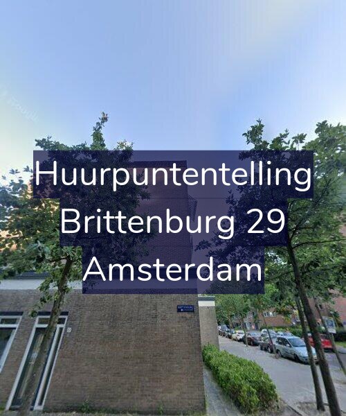 Foto gevel Huurpuntentelling voor Brittenburg 29, Amsterdam