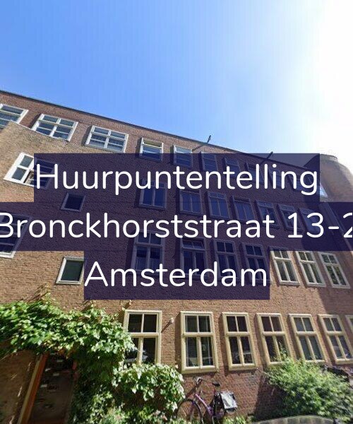 Foto gevel Huurpuntentelling voor Bronckhorststraat 13-2, Amsterdam