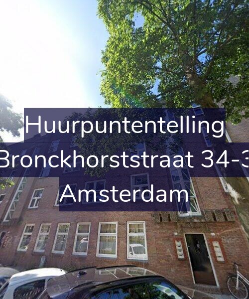 Foto gevel Huurpuntentelling voor Bronckhorststraat 34-3, Amsterdam