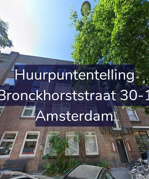 Foto gevel Huurpuntentelling voor Bronckhorststraat 30-1, Amsterdam