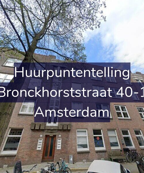 Foto gevel Huurpuntentelling voor Bronckhorststraat 40-1, Amsterdam