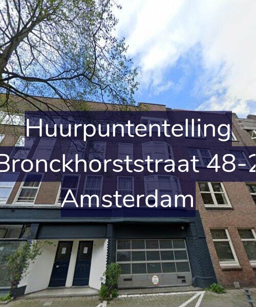 Foto gevel Huurpuntentelling voor Bronckhorststraat 48-2, Amsterdam
