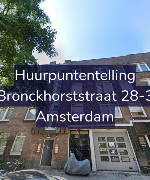 Foto gevel Huurpuntentelling voor Bronckhorststraat 28-3, Amsterdam