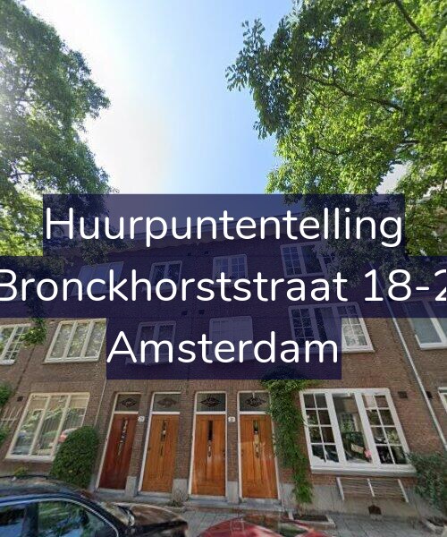 Foto gevel Huurpuntentelling voor Bronckhorststraat 18-2, Amsterdam