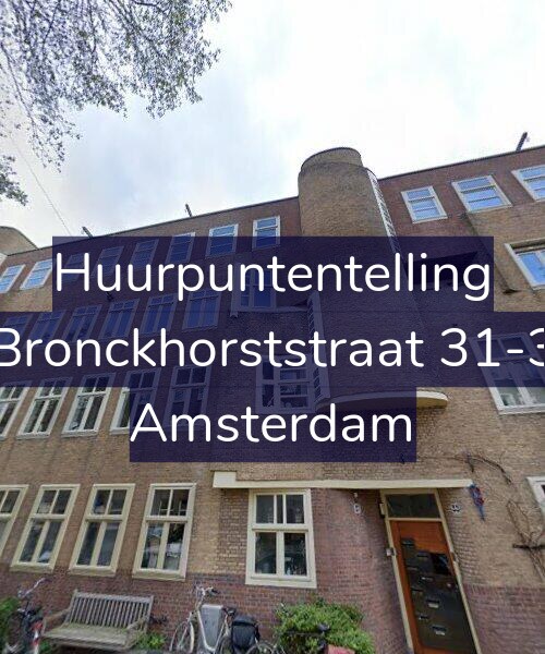 Foto gevel Huurpuntentelling voor Bronckhorststraat 31-3, Amsterdam