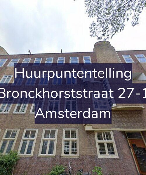Foto gevel Huurpuntentelling voor Bronckhorststraat 27-1, Amsterdam