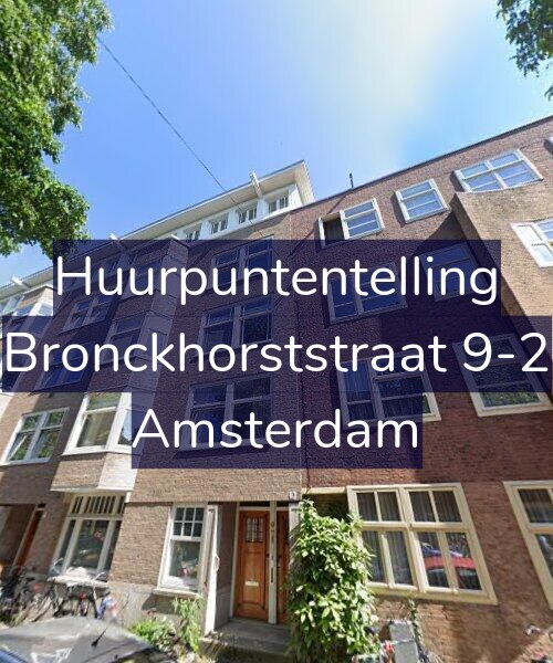 Foto gevel Huurpuntentelling voor Bronckhorststraat 9-2, Amsterdam