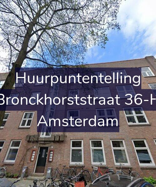 Foto gevel Huurpuntentelling voor Bronckhorststraat 36-H, Amsterdam
