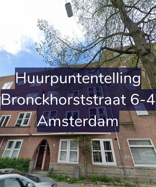 Foto gevel Huurpuntentelling voor Bronckhorststraat 6-4, Amsterdam
