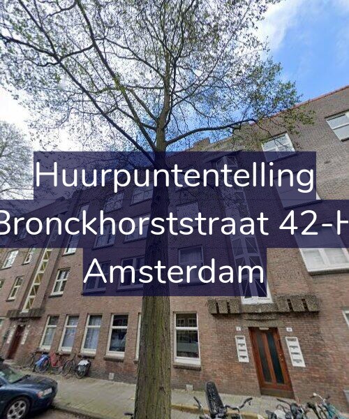 Foto gevel Huurpuntentelling voor Bronckhorststraat 42-H, Amsterdam