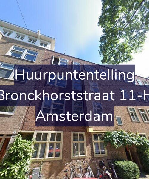 Foto gevel Huurpuntentelling voor Bronckhorststraat 11-H, Amsterdam