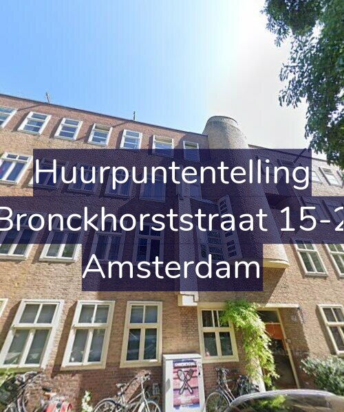 Foto gevel Huurpuntentelling voor Bronckhorststraat 15-2, Amsterdam