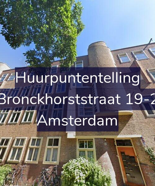 Foto gevel Huurpuntentelling voor Bronckhorststraat 19-2, Amsterdam