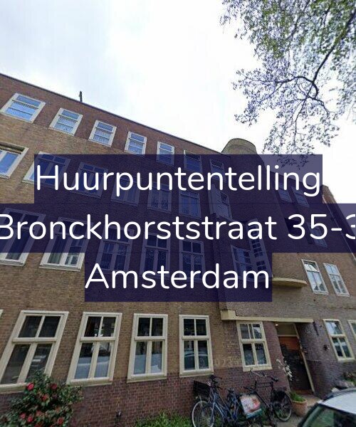 Foto gevel Huurpuntentelling voor Bronckhorststraat 35-3, Amsterdam