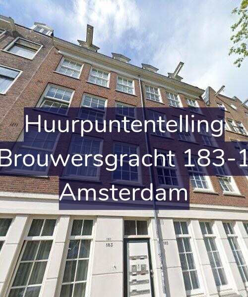 Foto gevel Huurpuntentelling voor Brouwersgracht 183-1, Amsterdam