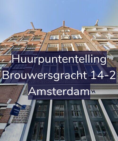 Foto gevel Huurpuntentelling voor Brouwersgracht 14-2, Amsterdam